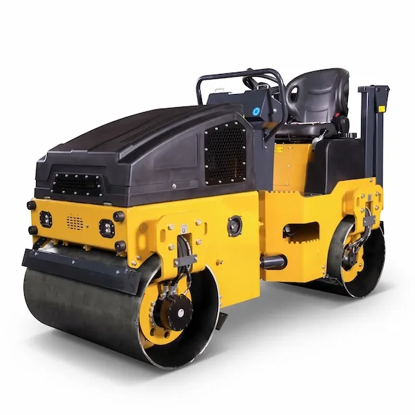 Ride-On Tandem Vibratory Road Roller, 1.7 Ton, 18.8 HP