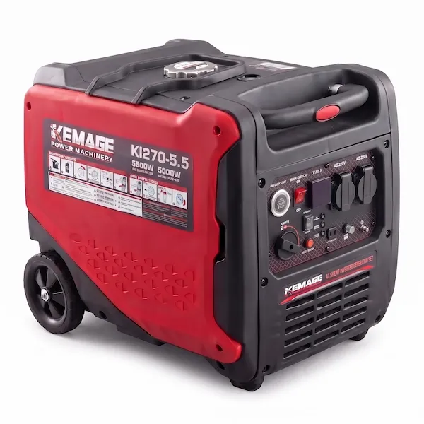 Silent Gasoline Generator, 5500W Max. Power