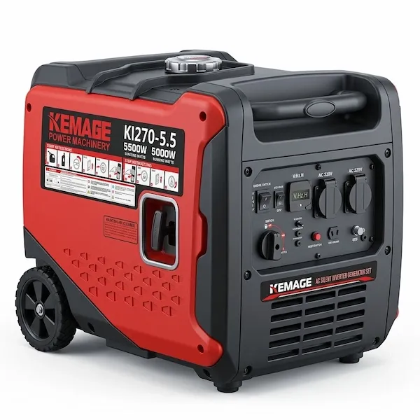 Silent Gasoline Generator, 5500W Max. Power