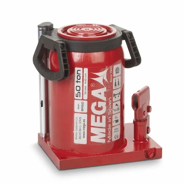 Hydraulic Bottle Jack, 50 Ton, Made in Spain