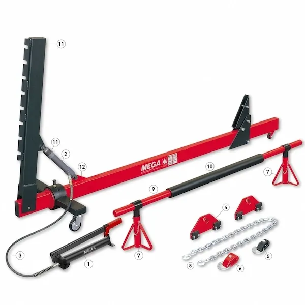 Hydraulic Body Aligning Set, 10 Ton, Made in Spain