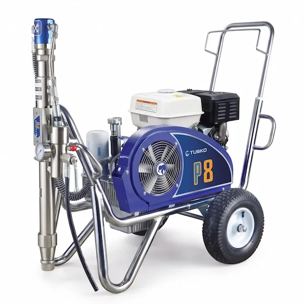 Gasoline Airless Paint Sprayer, 9 HP, 227 Bar